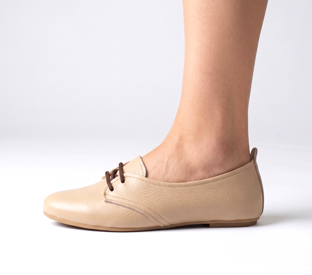 DJ 023 | Women's Genuine Leather Lace-Up Shoes
