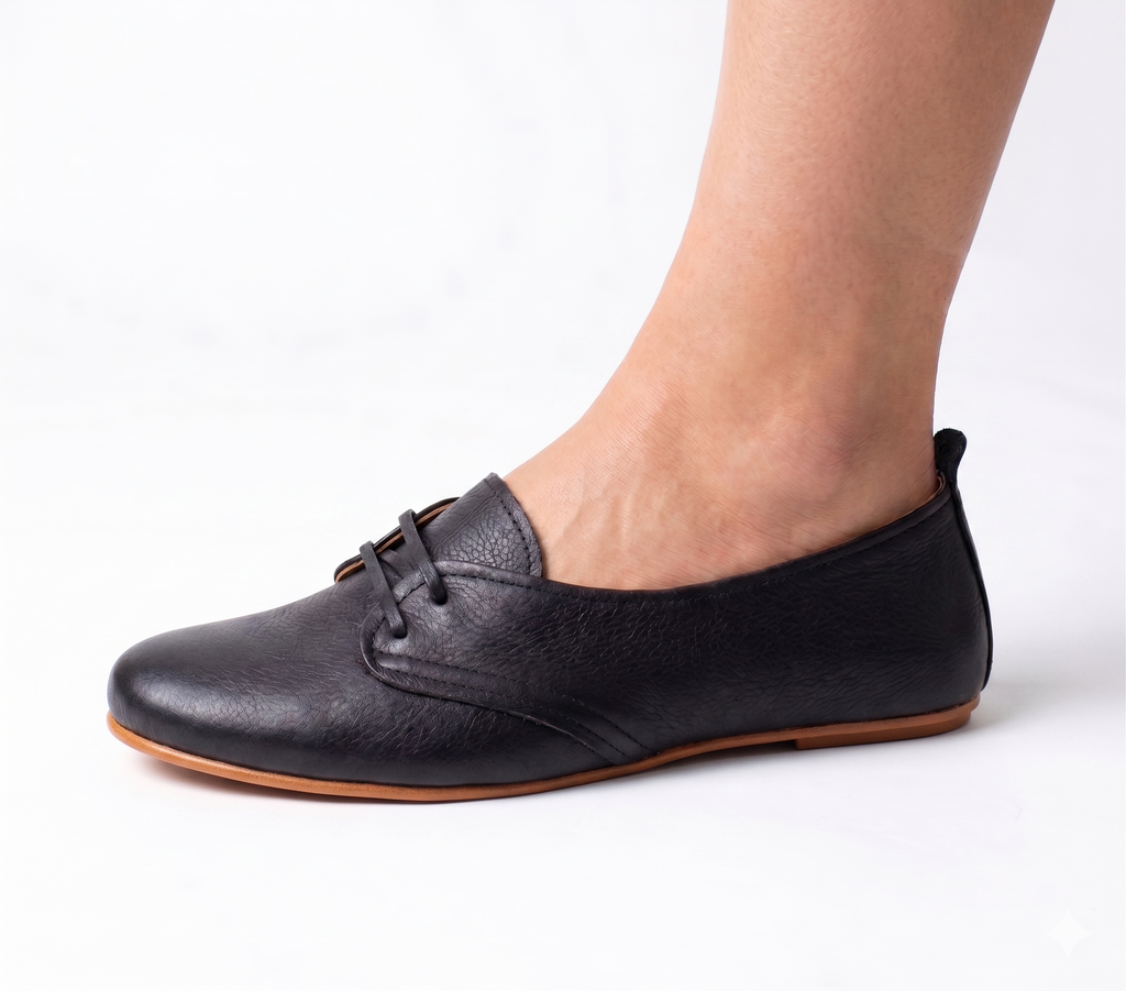DJ 023 | Women's Genuine Leather Lace-Up Shoes