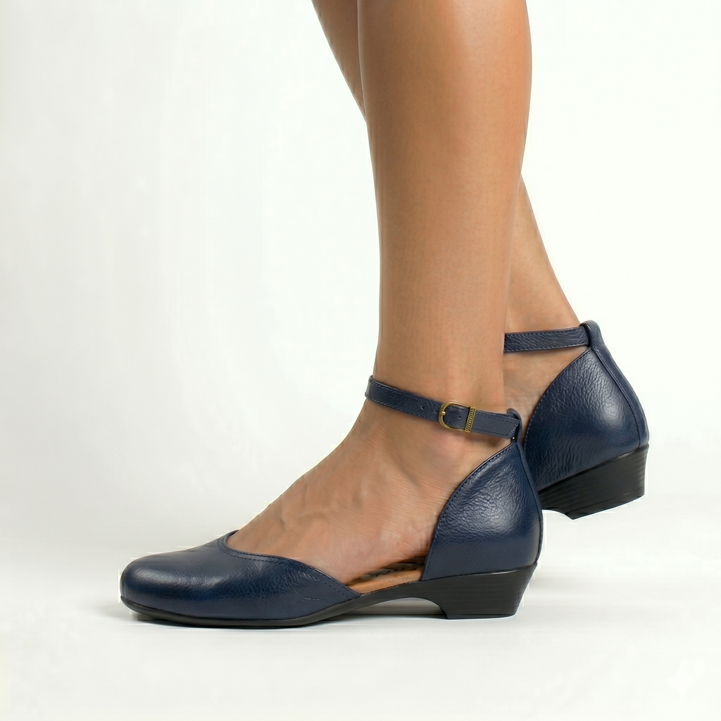 DJ 033J | Women's Genuine Leather Mini Heel Pump Shoes