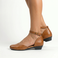 DJ 033J | Women's Genuine Leather Mini Heel Pump Shoes