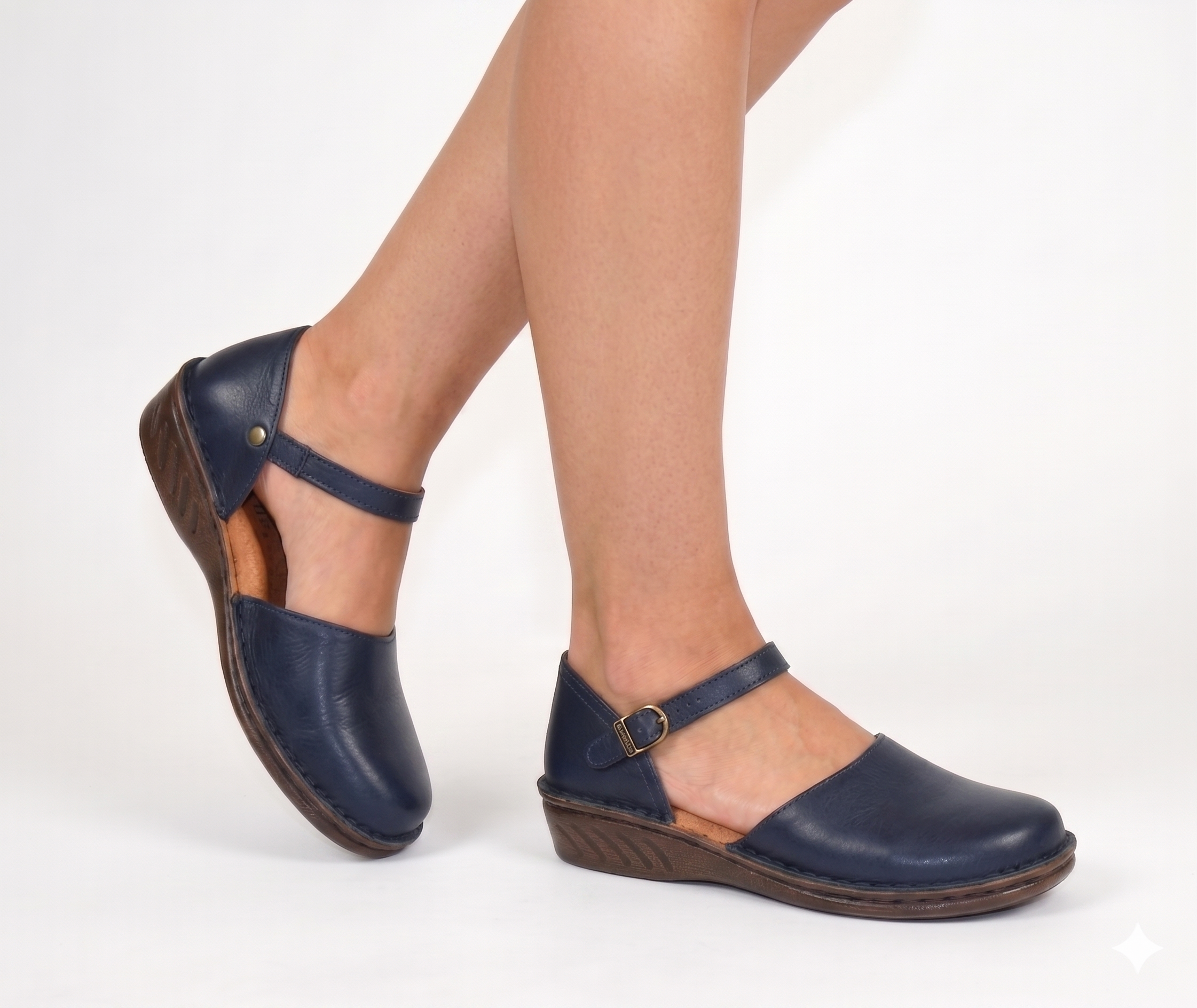 DJ 3016  | Women's Hand-Stitched Genuine Leather Mary-Jane Comfort Shoes